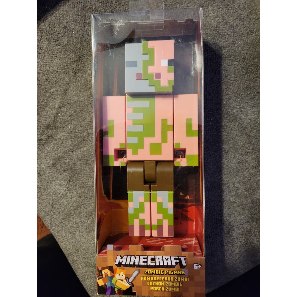 Minecraft Zombie Pigman Figure Mattel - 2018 "NEW IN BOX"